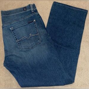 7FAM 7 For All Mankind Men’s Austyn Straight Leg Jeans Denim Pants 34 X 30.5